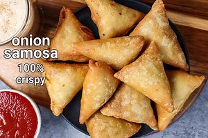 onion samosa recipe | patti samosa with samosa sheets | irani samosa