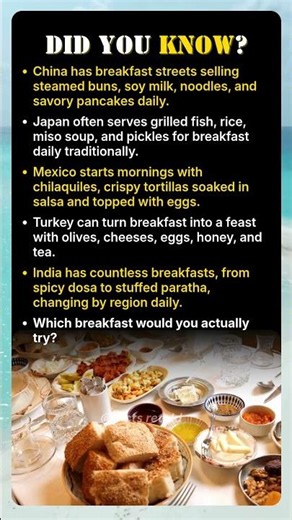 Breakfast Looks Different Around The World