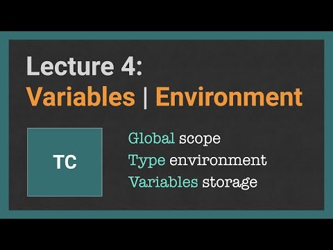 Building a Typechecker from scratch [4/20] Variables and Typing Environment, Г