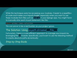 How to Use Your Own Python Modules in Django without Rewriting All Paths