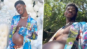 Lil Nas X flaunts 'pregnancy bump' while posing at his baby shower