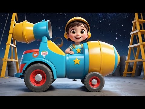 Cement Mixer Swirl Song | Construction Truck Song for Kids | Fun Building Rhyme