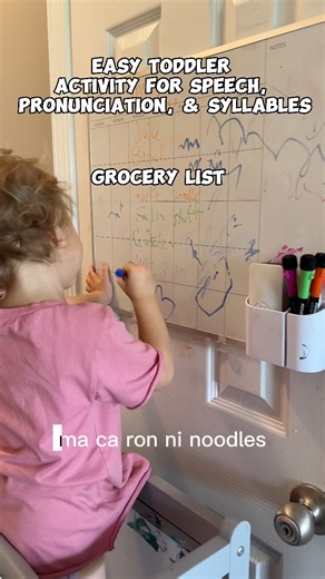 Here’s how we practice reading and writing with our grocery list :) #kidsactivities #homeschoolfamily #prek #toddlerlife | Jake Coco