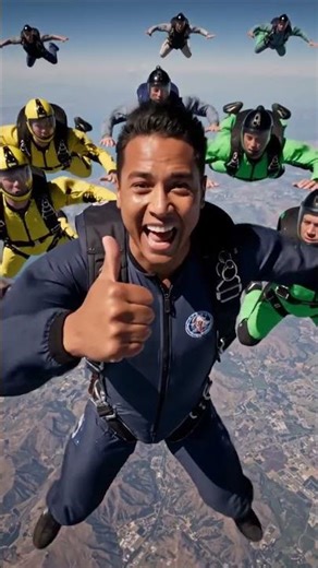 soldiers are jumping from the sky 🪂#shorts #skydiving
