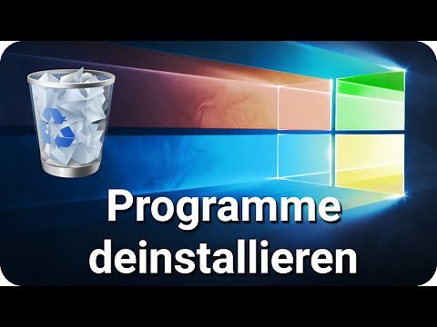 Windows 10 Programme deinstallieren löschen entfernen