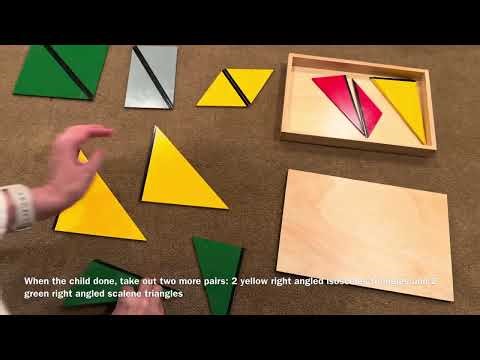 How to Present the Constructive Triangles Rectangular Box | Montessori Sensorial Lesson AMI Version