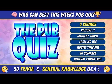 PUB QUIZ TRIVIA CHALLENGE! 50 Epic Questions! 🧠🔥