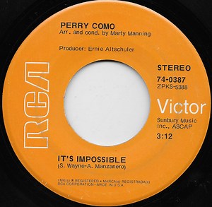 Perry Como - It's Impossible