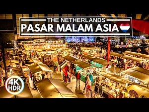 Pasar Malam Asia 2024, Asian Night Market in The Netherlands - Enschede 4K HDR