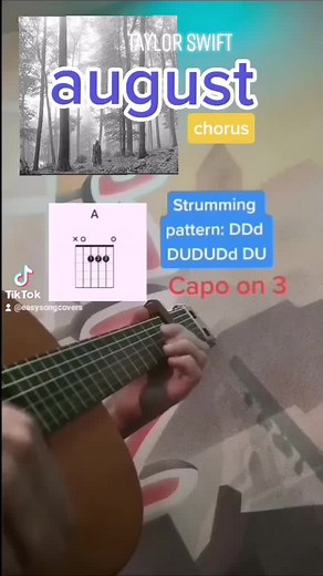 Learn to Play 'August' by Taylor Swift on Guitar