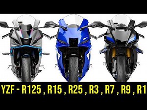 Yamaha YZF - R125, R15, R25, R3, R7, R9, R1 (2026) - What Rockets Can Do!