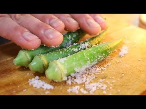 オクラの板ずり方法・ガクの取り方｜Coris cooking