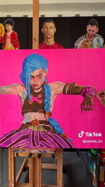JINX Arcane Fan Art by Sanim KC