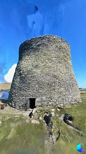 💞 360 Degrees of BROCH! 💞 Love this scan of Mousa Broch by Steve Colmer (@steve_studio on Instagram) of Lateral North. The recipient of the "Official Best Broch in the World 2020" award after our epic #WorlfCupOfBrochs Tournament, Mousa is the best-preserved Broch in Scotland. Here's the key takeaway facts: 📏 Mousa stands at 44 feet high, making it the tallest Broch in Scotland. 👴 It is thought to have been built around 100 BC, over 2,000 years ago! 🧱 It has a tiny internal diameter at 6m, 