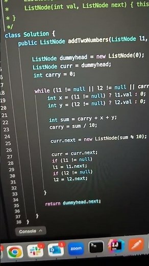 Leetcode 2. Add Two Numbers #java