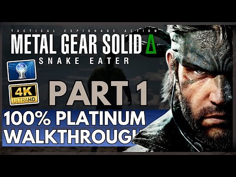 Metal Gear Solid Delta Δ Snake Eater - 100% Platinum Guide - Part 1 - Intro Through Pain Boss