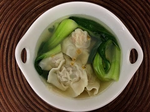 Shrimp and Pork Wonton Soup 鮮蝦餛飩 ♥ Comfy Hong-Kong Style at Home!