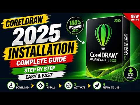 CorelDRAW 2025 Installation Complete Guide | Step by Step Urdu Hindi