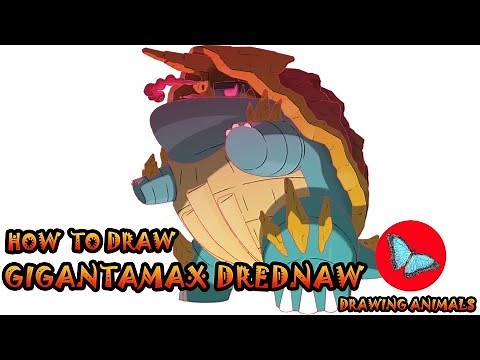 How To Draw Gigantamax Drednaw Pokemon | Drawing Animals