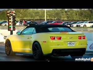 2013 Chevy Camaro ZL1 ¼ Mile Drag Strip Test - Schooled by a Supercharged SRT8 Challenger