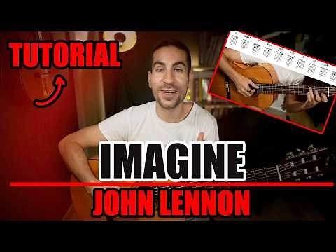 How to play "IMAGINE" by JOHN LENNON on guitar (TUTORIAL)