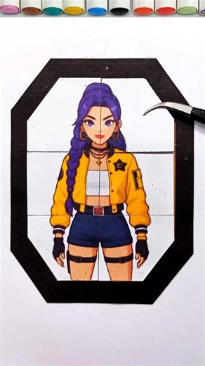 K-Pop Rumi Demon Hunters Papar & Craft Easy Puzzle Creative Game Challenge 🧩 #kpop #rumi #game