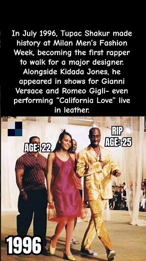 Tupac & Kidada Jones Made Fashion History in 1996 #celebrity