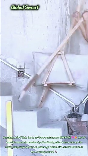 Genius stair lift hack 🧠 #lifehacks #diy #satisfy