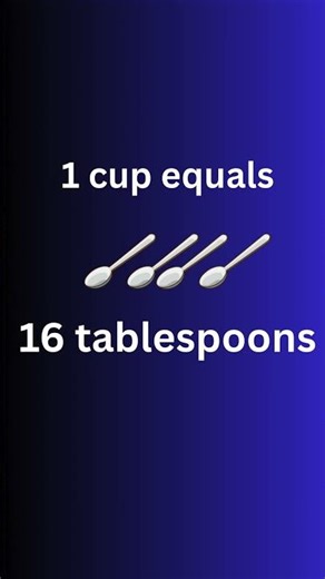 How Many Tablespoons Are in ONE Cup? 🥄 #Shorts