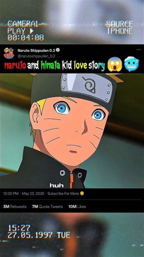 naruto and hinata kid love story #hinata #himawari #boruto #naruto #kushina #minato #uzumaki