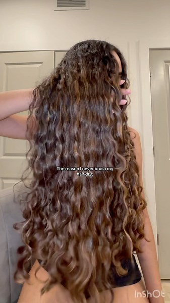 Them: Brush your hair Dry ONLY. Me: 🥲 #hair #haircare #shorts #longhair