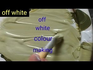 how to make off white color/colour mixing/off white colour mix