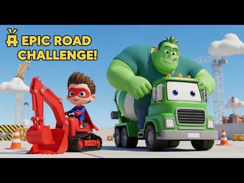 Tractor Tommy's Amazing Brick Road Construction! 🛣️ Will He Finish in Time?