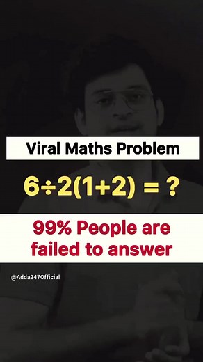 Can you Answer this? 🔥I bet 99% Will fail to Solve ? 🤯 #adda247 #viralmaths #mathstricks #maths Visit our Adda247 YouTube channel :-https://www.youtube.com/channel/UC1L2JoMpcY6MRLhFd3gg5Xg | Adda247