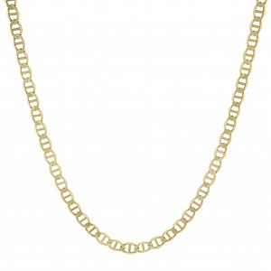 Mariner Link Chain Necklace 10K & 14K Yellow Gold - Solid