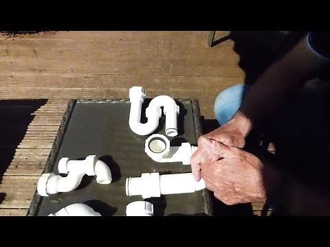 How to assemble waste traps and seals in the right order.