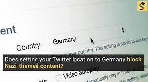 Fact Check: Does Setting Your Twitter Location to Germany Block Nazi Content? Full Report: https://trib.al/B3tdbI8 | snopes.com