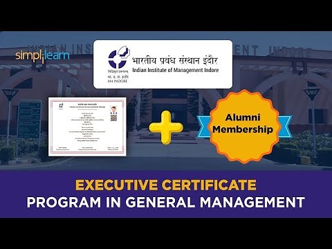 Executive Certificate Program In General Management | IIM Indore | Simplilearn