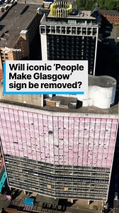 The company that purchased the iconic People Make Glasgow building is exploring the “possibility” of replacing the sign. The Met Tower, located on the city’s North Hanover Street, opened its doors in 1964 and spent most of its life as the Glasgow College of Building and Printing. In 2014, a giant pink sign featuring the slogan “People Make Glasgow” was stuck onto the windows of the building as part of the advertising for the Commonwealth Games. #scotland #news #UK #glasgow | STV News