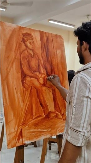 oil painting, model study....