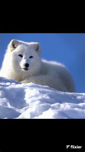 Cutest Arctic Fox Ever! 🦊❄️