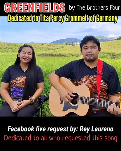 GREENFIELDS by The Brothers Four (Female Acoustic Version) Dedicated to Tita Percy Grommelt of Germany. And also facebook live request by Sir Rey Laureano. Dedicated also to all who requested this song. Hope you like it .❤️ #selinajoycee #elexirmusic #greenfields #thebrothersfour #acoustic #acousticcover #oldies #oldiesbutgoodies | Selina Joycee
