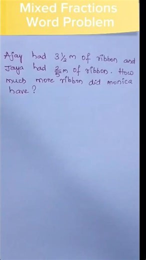 Subtracting Fractions with Mixed Numbers | Easy Math Trick #maths #fractions #subtract