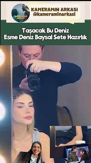 Taşacak Bu Deniz Esme- Sete Hazırlanırken bile Gözler Esdil'de 🤣 🥰 😍 😅