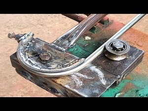 how to make a pipe bender | manual pipe bending | tubing bender