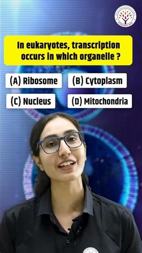 Transcription in Eukaryotes Occur In?🤔#nucleus #eukaryoticcell #biology #biologyshorts #biologymcqs