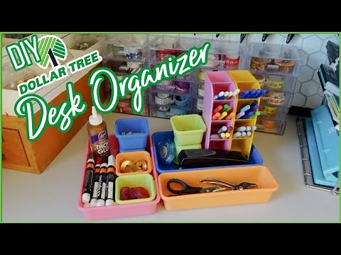 DOLLAR TREE DIY | DESK ORGANIZER | JUNE 2022!