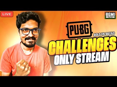 🔴Solo vs Squad Live Challenges in BGMI | PUBG Mobile Live | Road to 100k🔥​