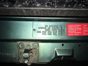 Interior color code 1981 380 SL