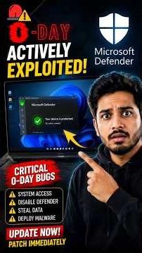 🔥 New Microsoft Defender Vulnerability Gives SYSTEM Access